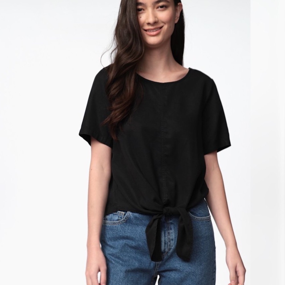 Tentree Black Roche Blouse